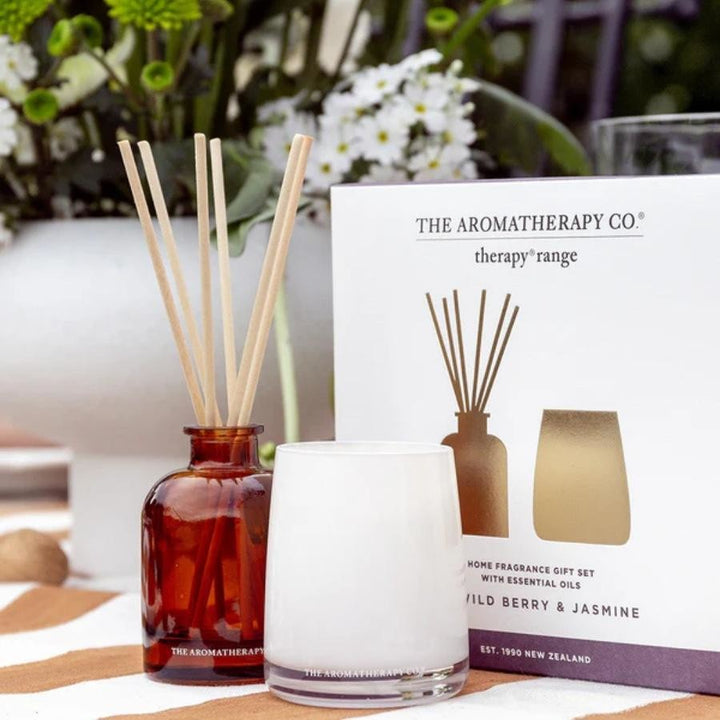 Therapy Mini Candle & Diffuser Set Wild Berry & Jasmine