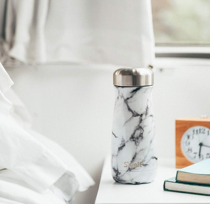 White Marble Traveler 12OZ