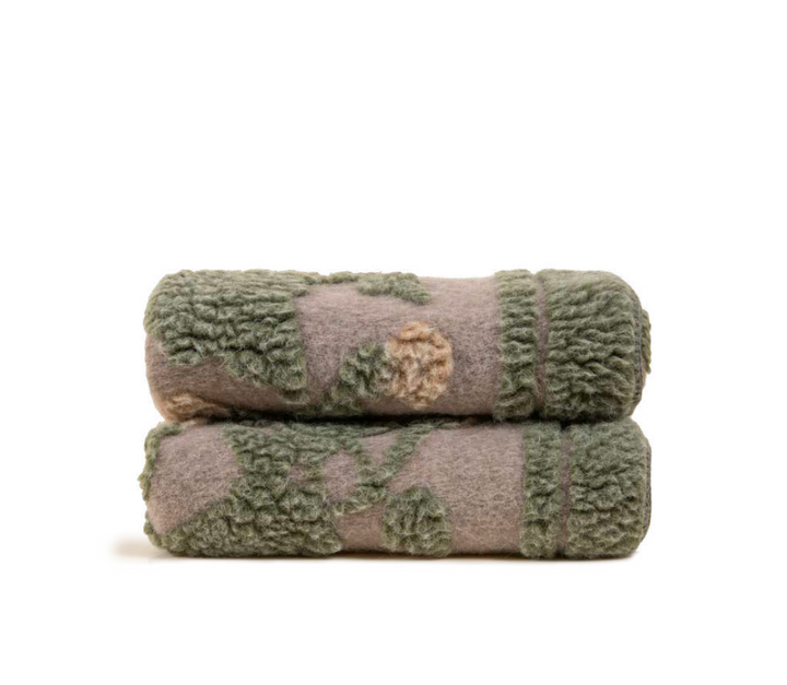 Harmony Green Boiled Wool 150x190