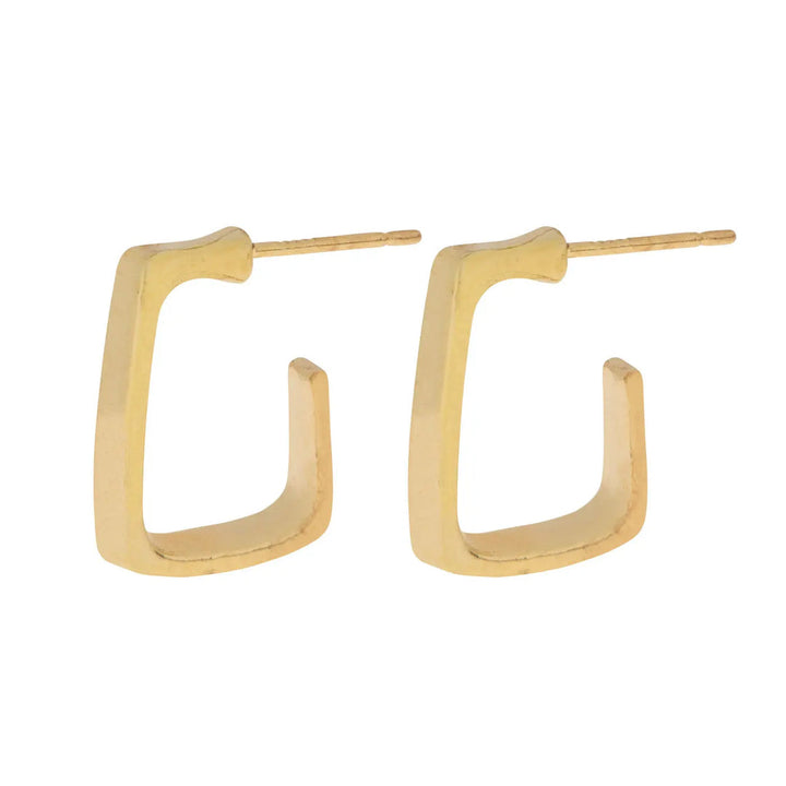Max Square Hoop Stud Earrings