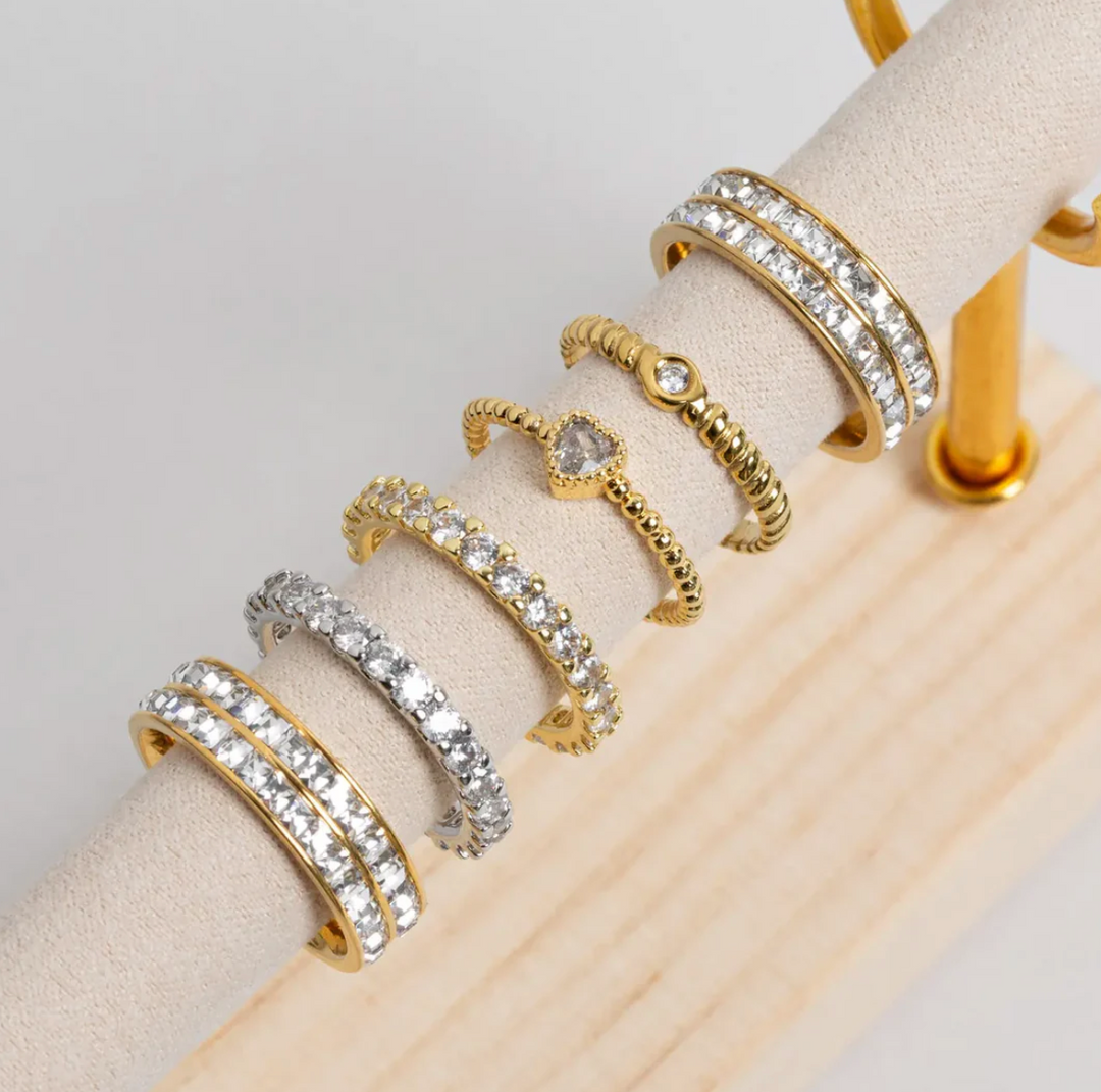 Emi Heart Shaped Crystal Ring