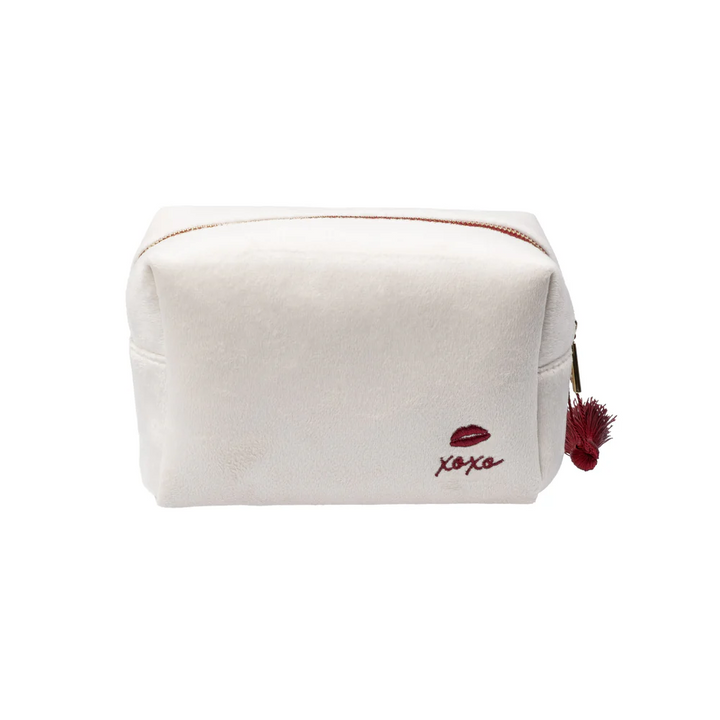 Velvet Square Make-Up Pouch Small
