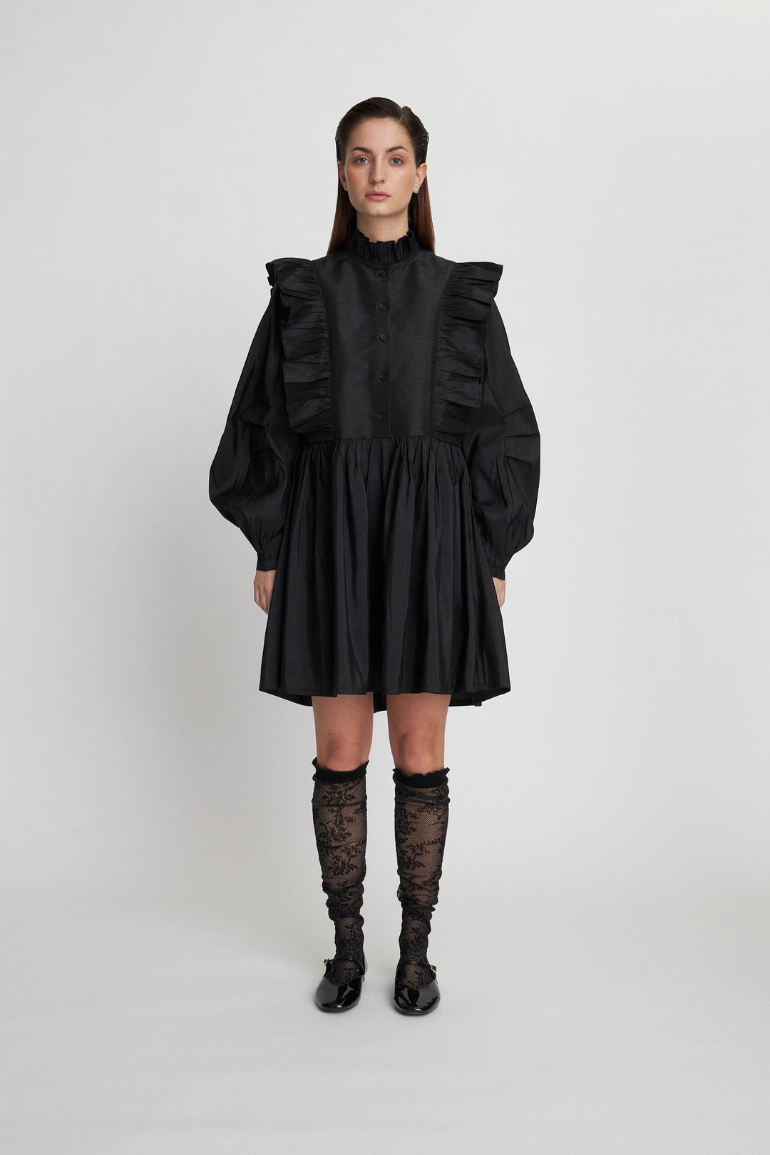 Short dress with frills
