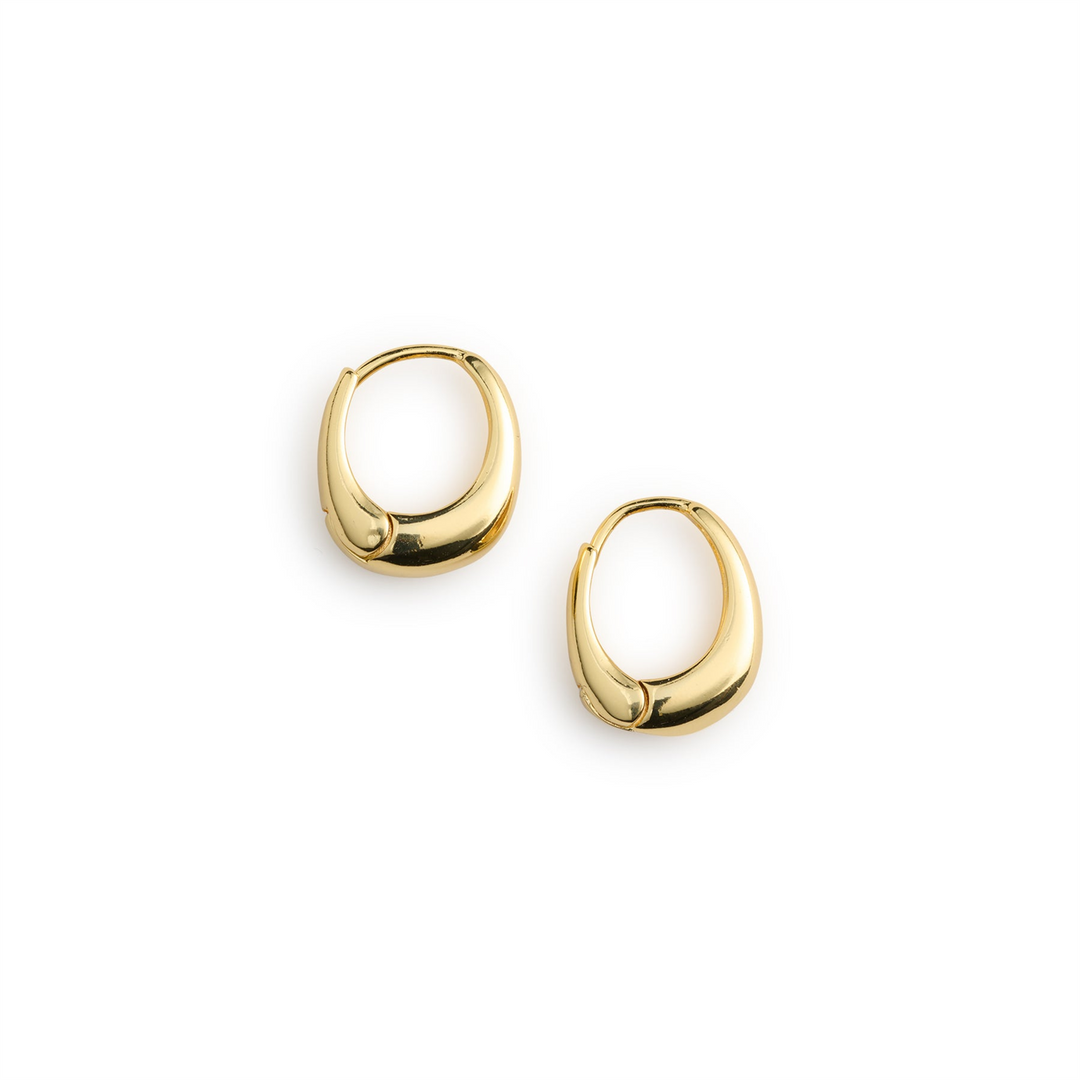 Hedvig Classic Wide Hoop Earrings Stainless Steel