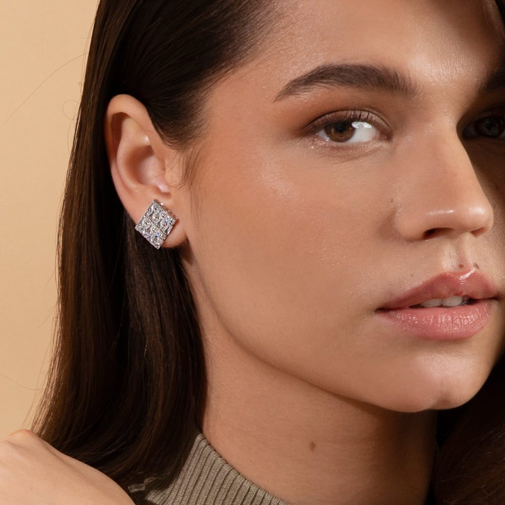 Evelyne Earrings Rhodium