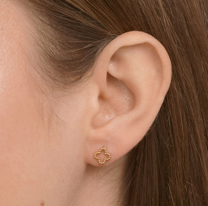 Irma Clover Stud Earrings Stainless Steel