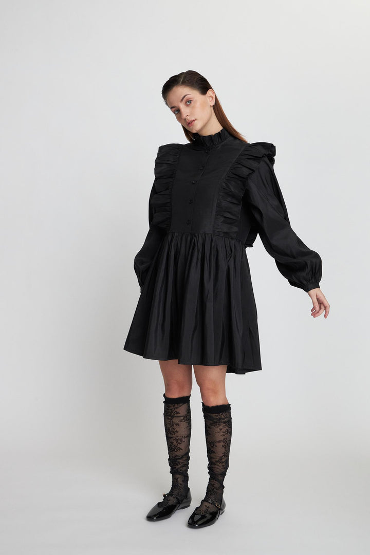 Short dress with frills