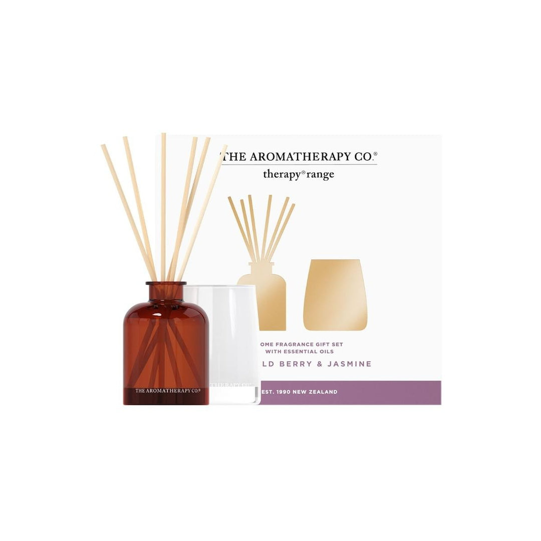 Therapy Mini Candle & Diffuser Set Wild Berry & Jasmine