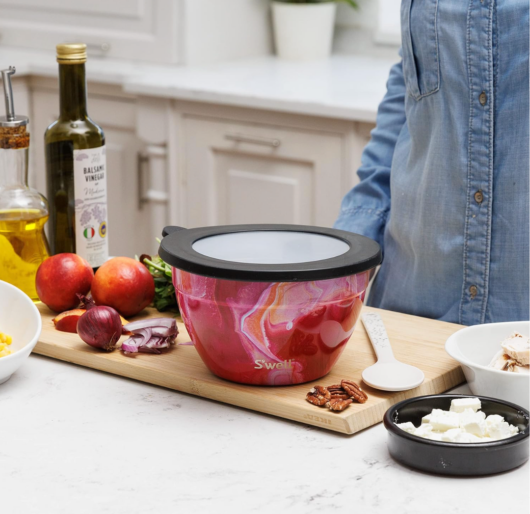 Rose Agate Salad Bowl Kit 64oz