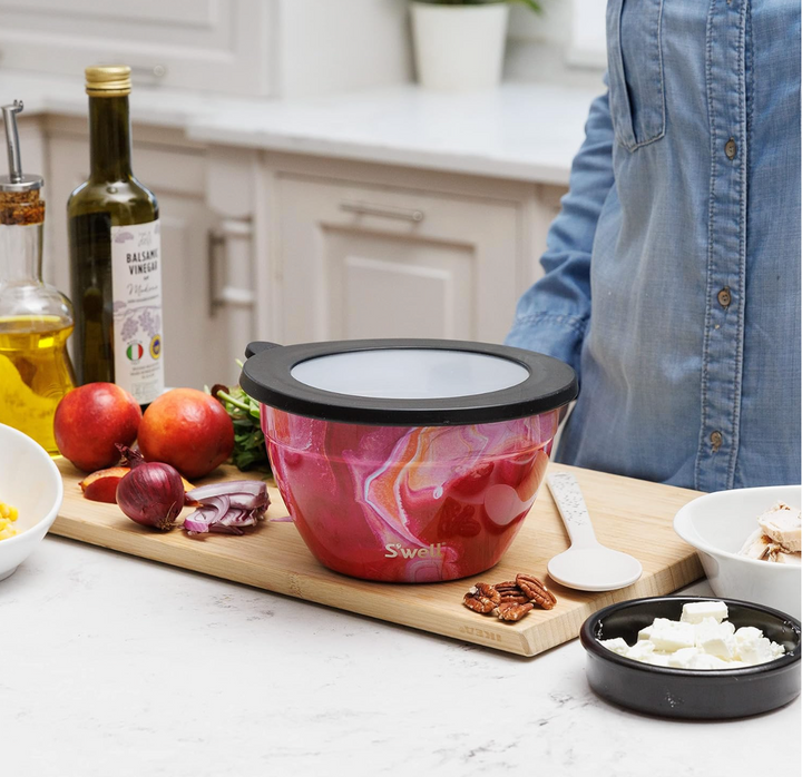 Rose Agate Salad Bowl Kit 64oz