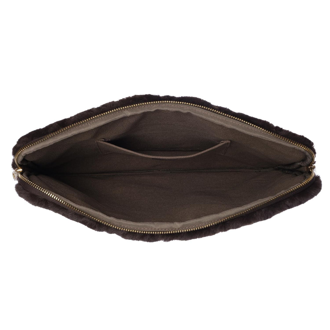 Faux Fur Quilted Mac Cover