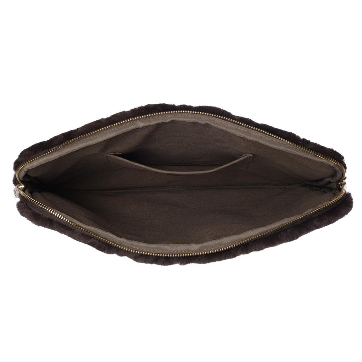 Faux Fur Quilted Mac Cover