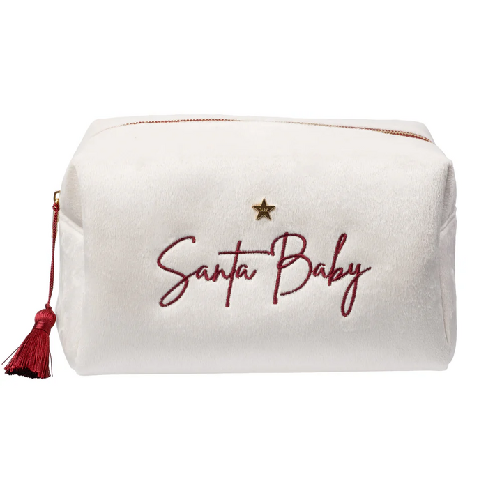 Velvet Square Make-Up Pouch Large