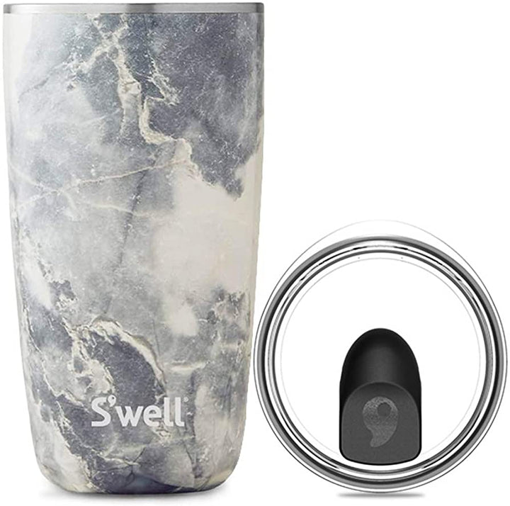 Blue Granite Tumbler With Lid 18oz
