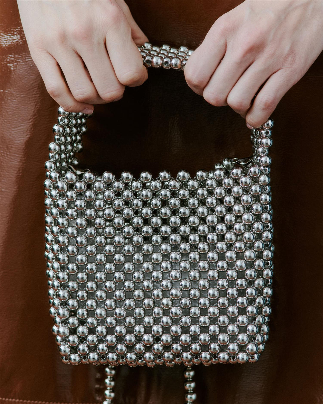Day Beaded Chrome Handbag