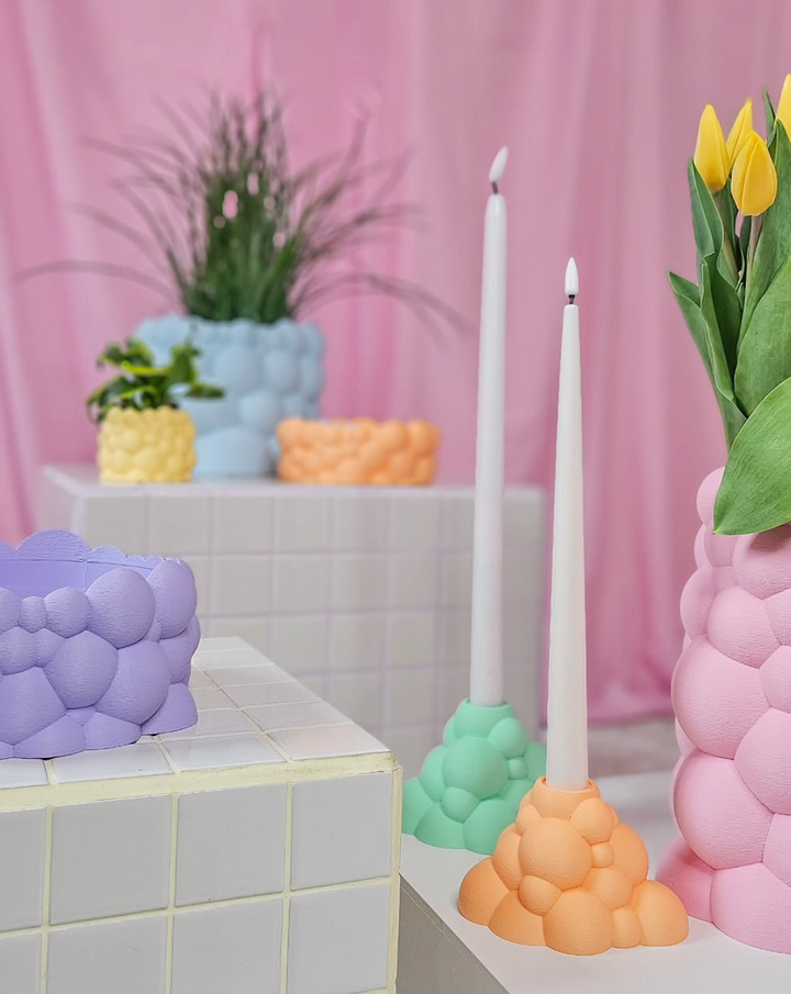 Bubble Bowl Fuzzy Pastel L