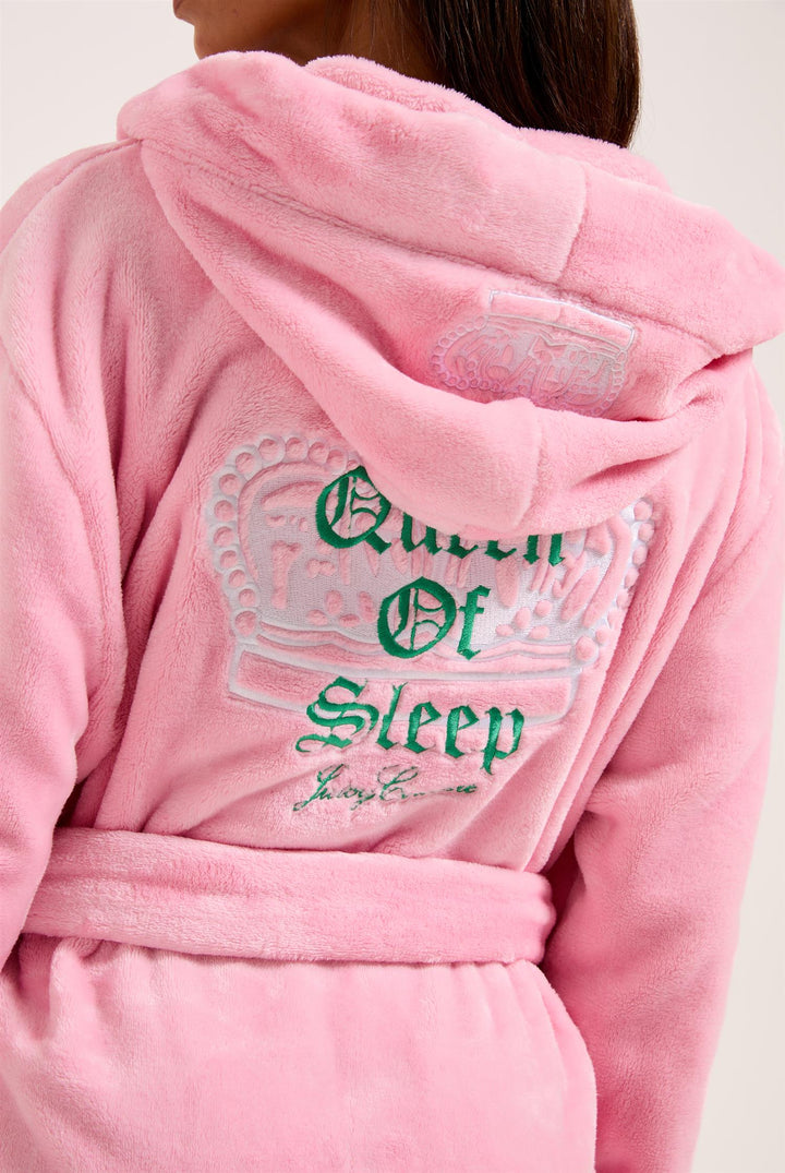 Crown Plush Hooded Robe