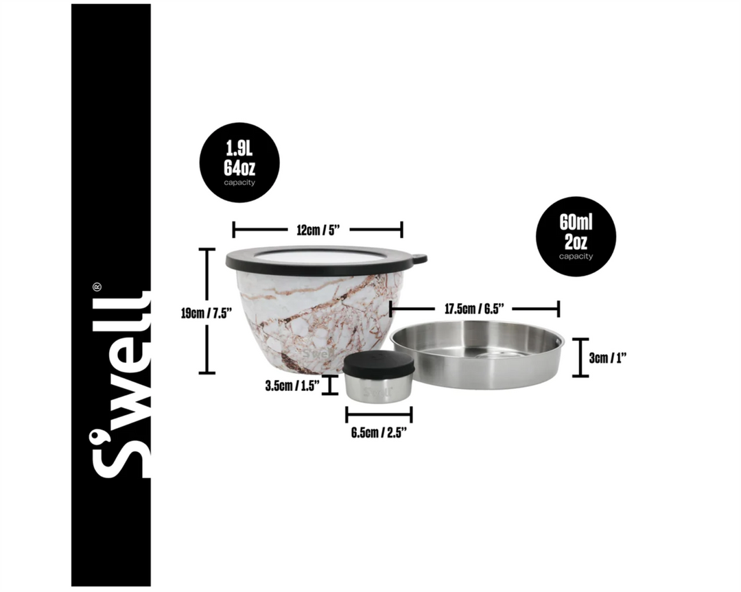 Onyx Salad Bowl Kit 64oz