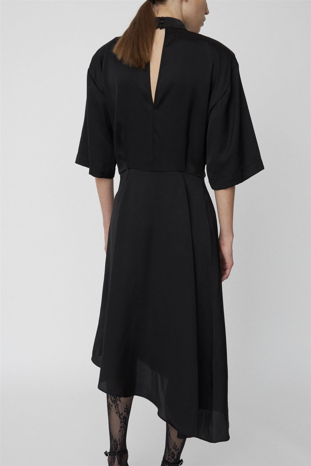High Neck Drapy Dress
