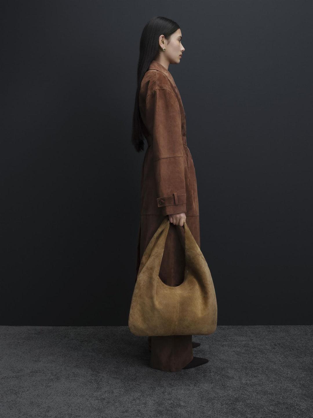 Adria Gritty Suede Bag