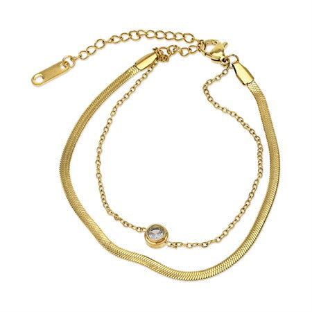 Solvej Duo Chain Bracelet Stainless Steel