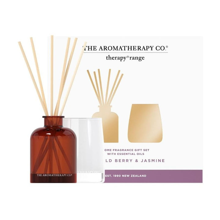 Therapy Mini Candle & Diffuser Set Wild Berry & Jasmine