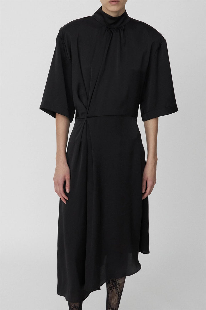 High Neck Drapy Dress