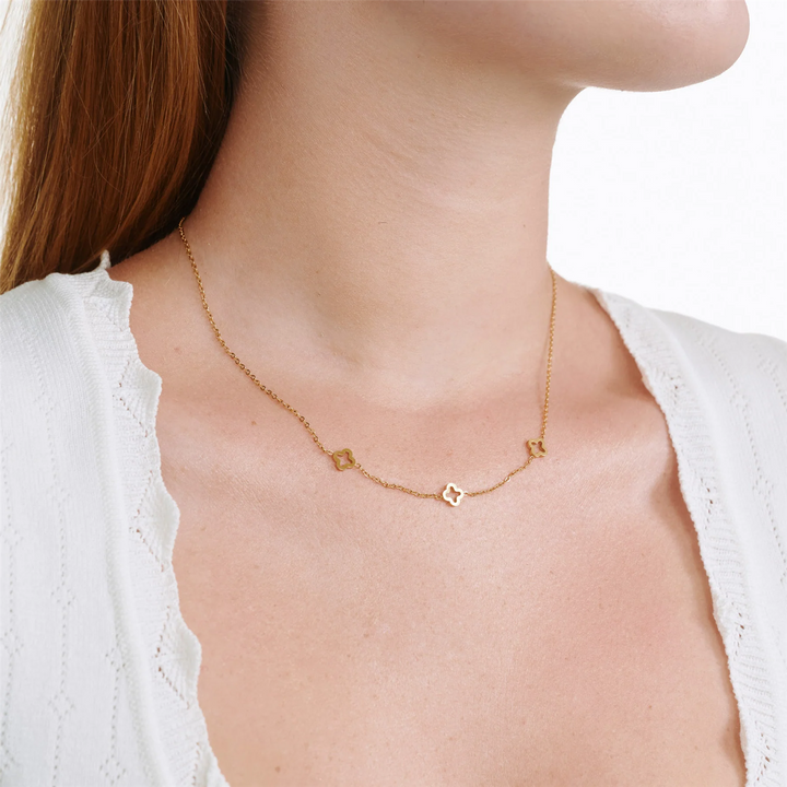 Jenna Clover Necklace Stainless Steel