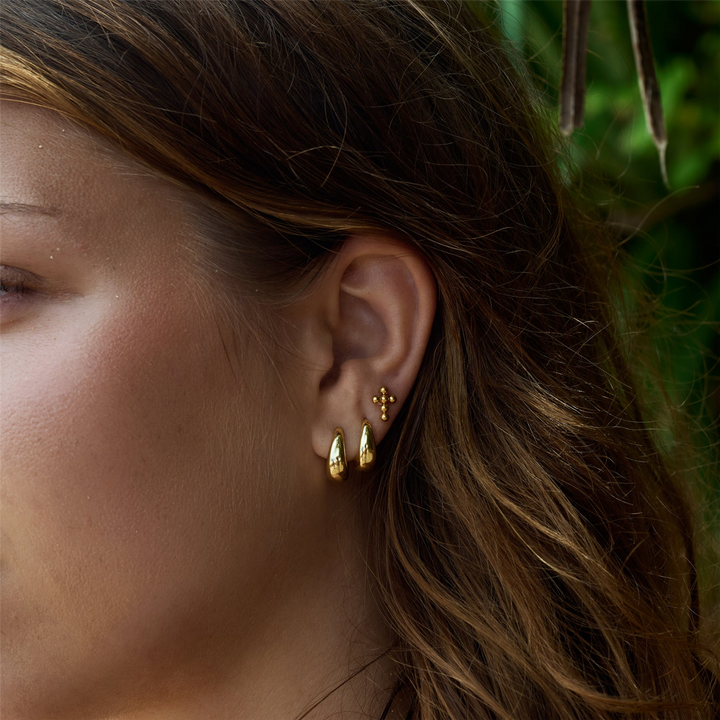 Hedvig Classic Wide Hoop Earrings Stainless Steel