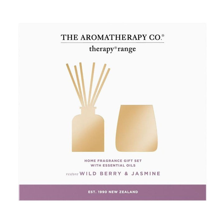 Therapy Mini Candle & Diffuser Set Wild Berry & Jasmine