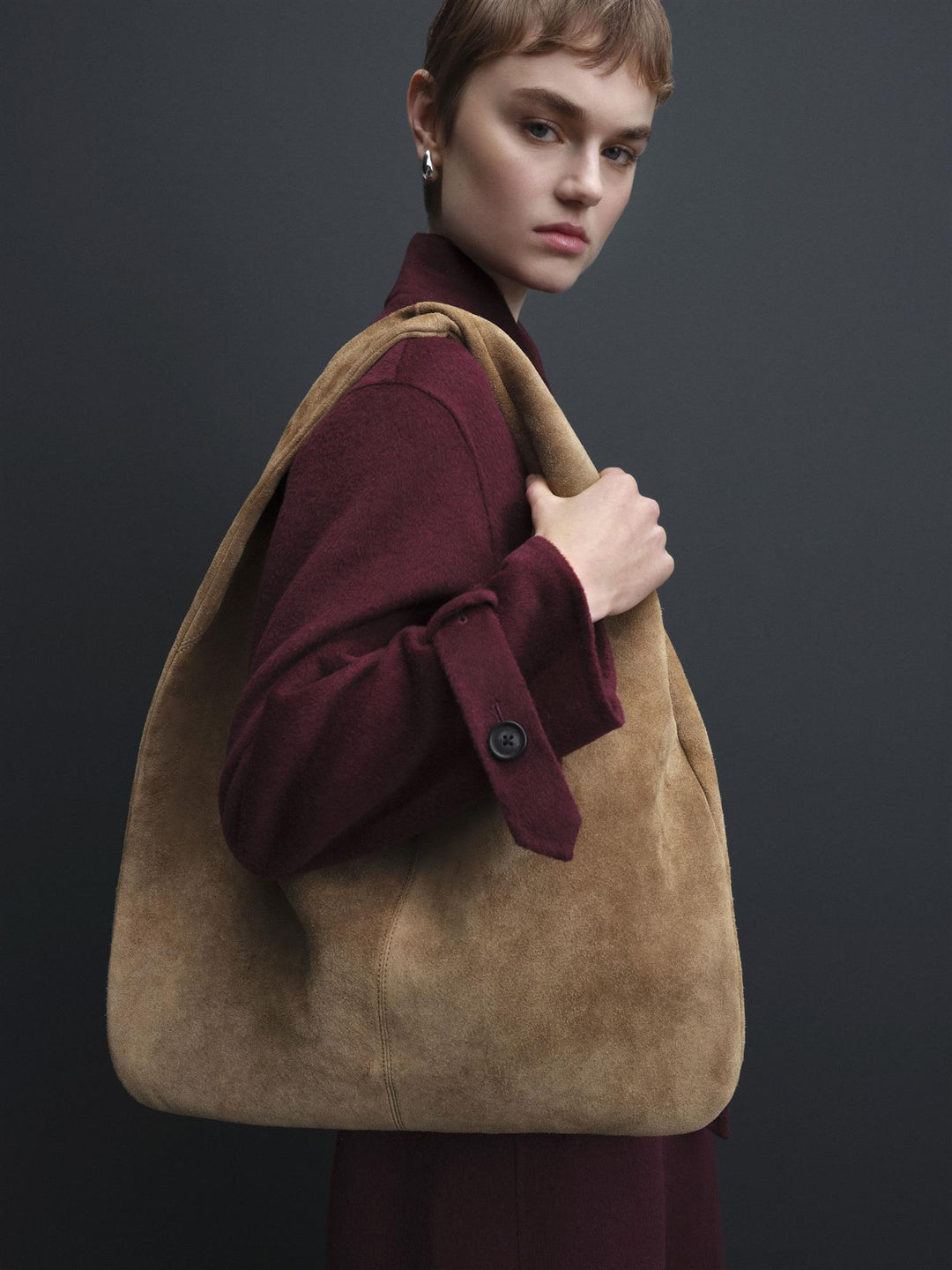 Adria Gritty Suede Bag