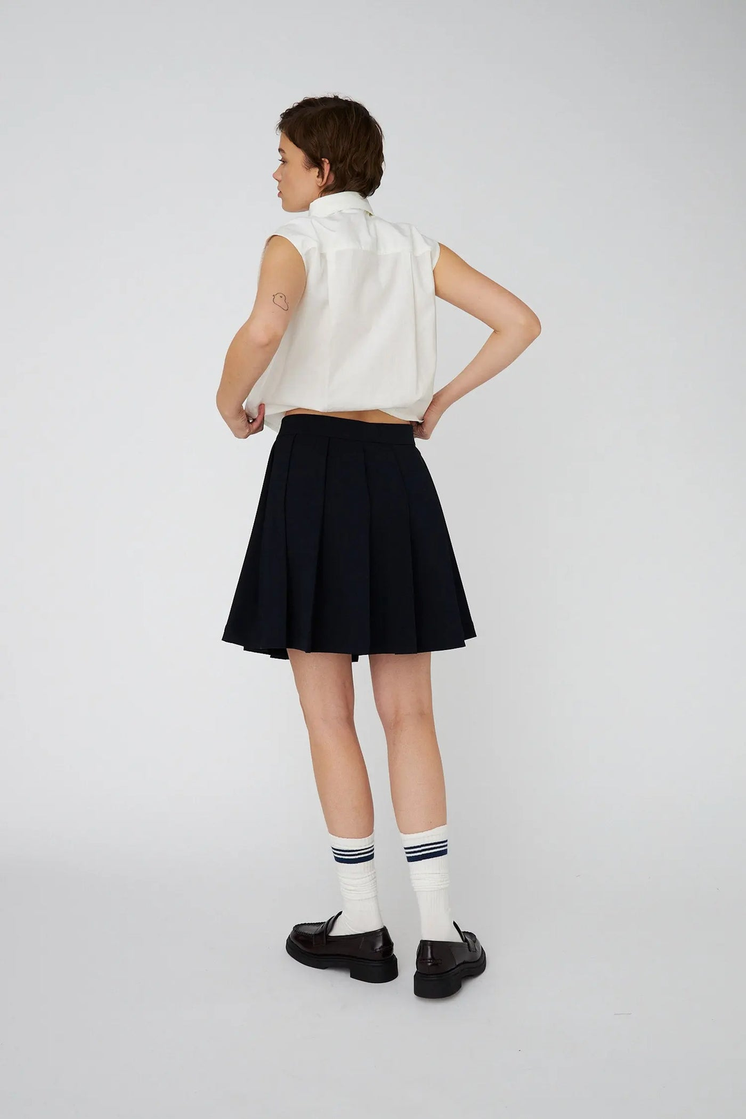 School Mini Plissé Skirt