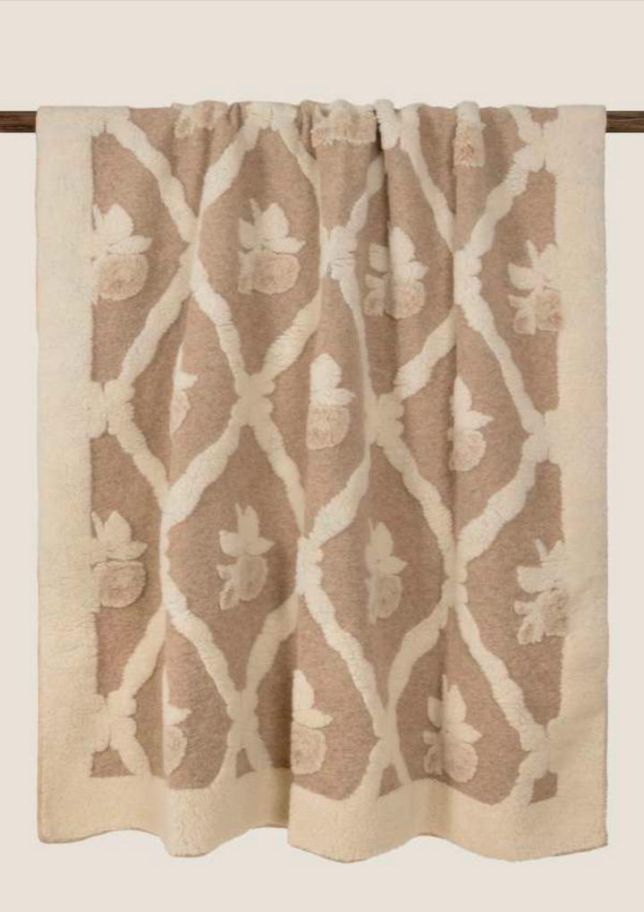 Antique Beige Boiled Wool 150x190