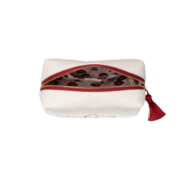 Velvet Square Make-Up Pouch Small