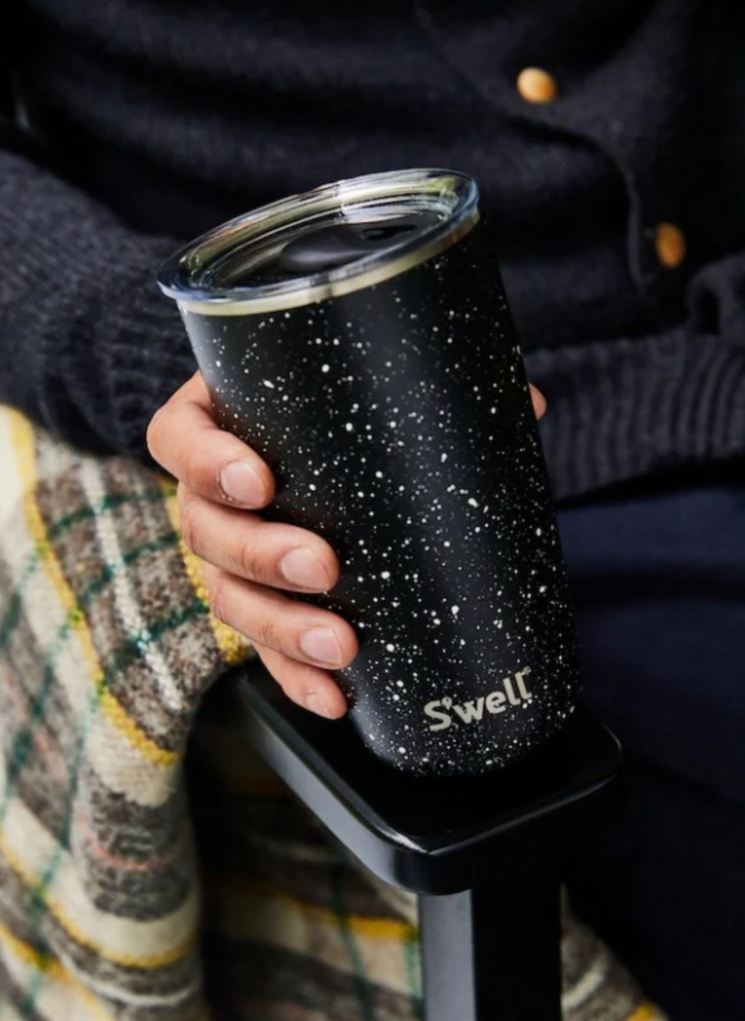 SPECKLED NIGHT TUMBLER WITH LID 18OZ